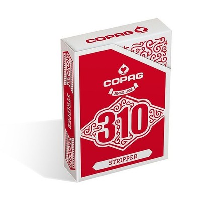Copag 310 Playing Cards - Slim Line - Stripper - Red - WORLDWIDE SHIPPING
