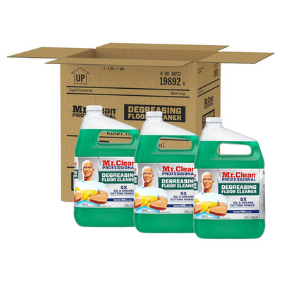 Mr. Clean PRO Degreasing Floor Cleaner, Bulk Liquid Concentrate for Removing Tou