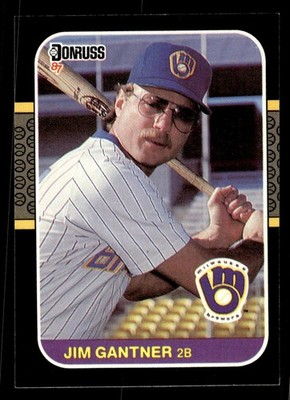 1987 Donruss #172 Jim Gantner Milwaukee Brewers