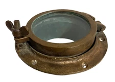 Antique BRONZE PORTHOLE PORT SHIP SAIL BOAT old