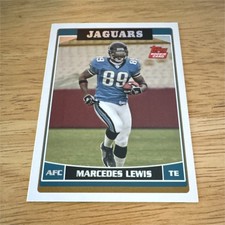 Topps 2006 Marcedes Lewis Rookie Jacksonville Jaguars NFL Football Card #379. rookie card picture