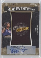 2024 Black Diamond AEW Event Logo Full Gear 77/99 Kris Statlander Patch Auto 6o2