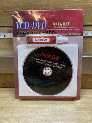 NeeGo Laser Lens Cleaner CD DVD Blue Ray Dry/Wet System
