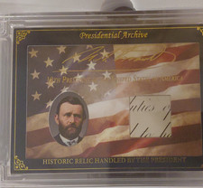 Historic Autographs Ulysses S. Grant Limited Edition Relic Card #487/649