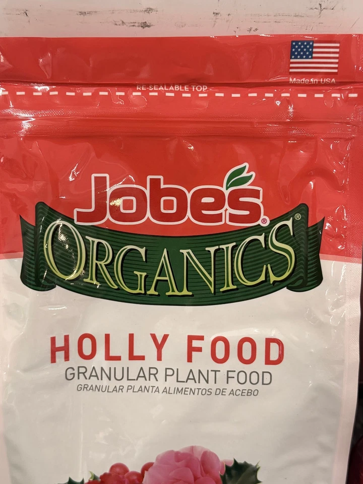 (2) Jobe's 4 lb Orgánico Granular Acebo Planta Alimento Mejorado con Biozoma 09827 Foto 2 de 4