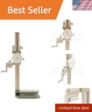6" Dial Height Gage - Precision Measuring Tool with Thumb Roll Adjustment