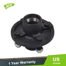 New 4 Lug on 4" Trailer Axle Idler Hub Fit For 2000 lbs 1" Spindle
