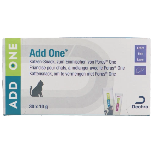 DECHRA Add one Leber 30x10g Medikamenteneingabe Katzensnack Schleckerli Schleckies Cat