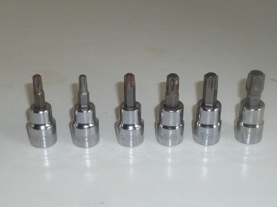 Husky  Set of 6 Torx 3/8'' drive sockets T27 T30 T40 T45 T50 T55