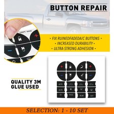 1-10set For Gmc Yukon 2006-14 Climate Control Button Repair Decal Stickers Cover