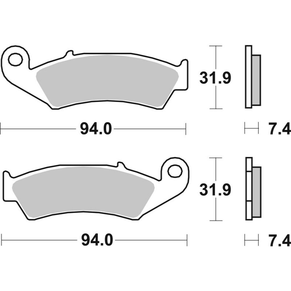 Brake Pads for HONDA XR 250 R 1988-1989 Front Sinter Offroad Brembo - Image 9