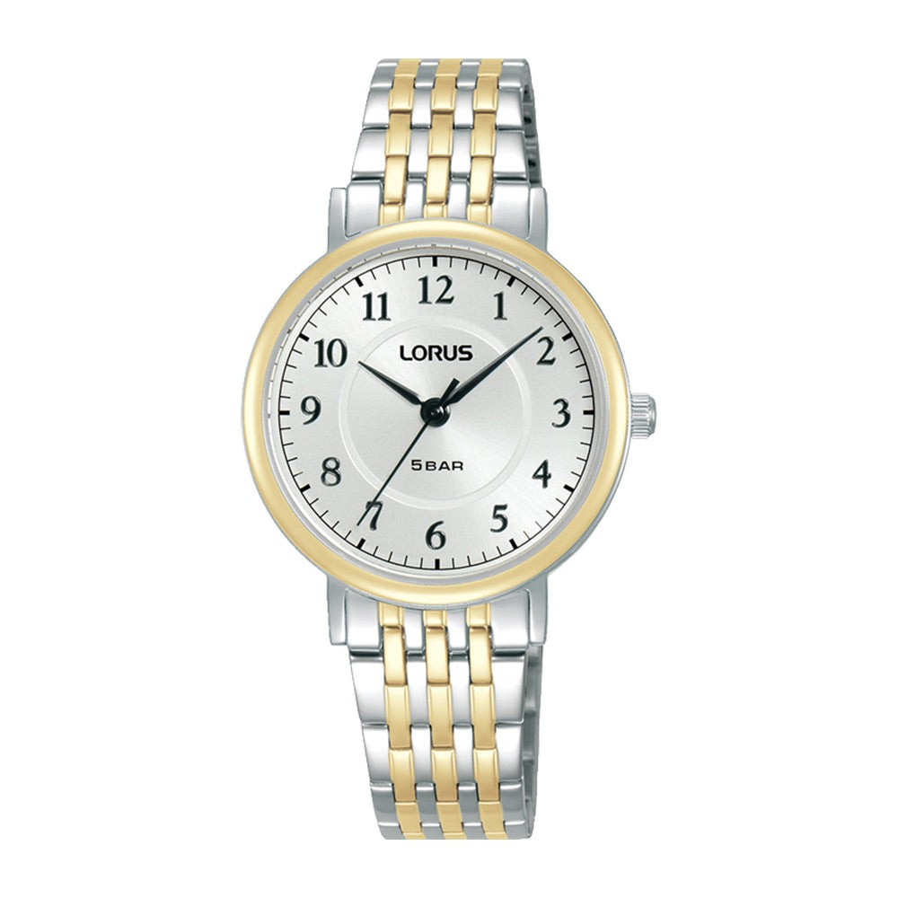 Lorus Ladies Stainless Steel Two Tone Bracelet Watch RG222XX9 RRP £89.99