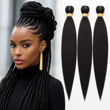 Pre-Stretched Braiding Hair Soft Yaki Synthetic Jumbo Box Braid Hair