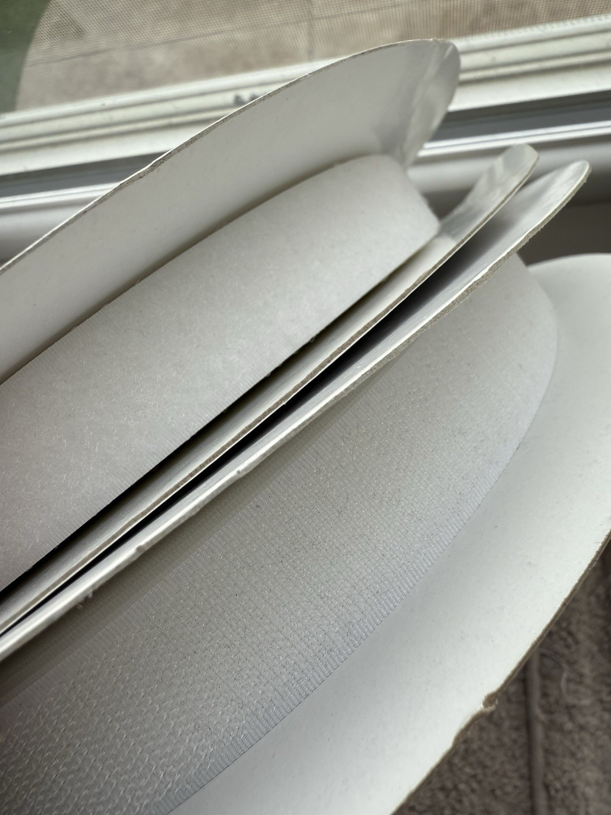 1-Inch White Hook and Loop Velcro Bulk Roll 75 Feet  