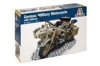 "Italeri 7403-1:9 \"Deut MilitäRmotorrad Mit Seitenwagen, Transparent, (Us Import)"