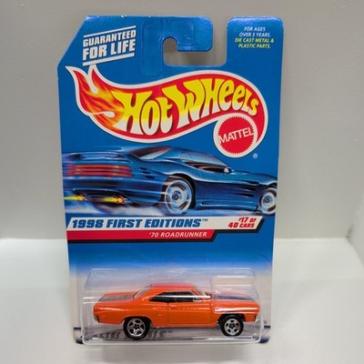 Hot Wheels Plymouth '70 Roadrunner 1998 1:64 First Editions Orange Diecast