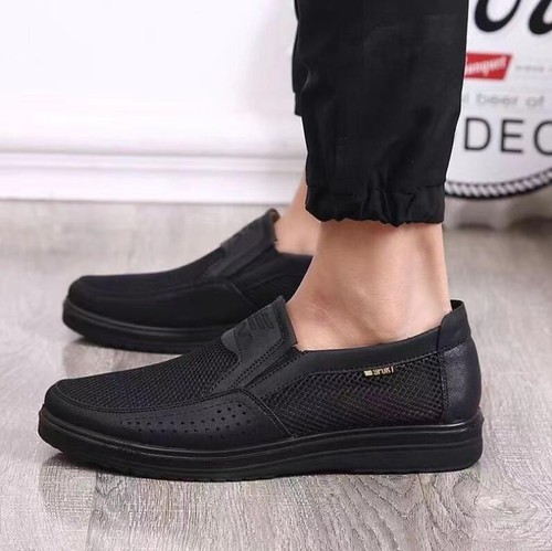 Mens Leather Slip On Walking Boat Deck Casual Driving Moccasin Loafer Shoes Size - Picture 17 of 24