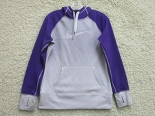 Nike Sweater Medium Adult Purple Pink Hoodie Pullover Therma Fit Stretch Womens