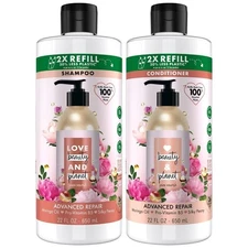 Love Beauty Planet Shampoo and Conditioner, Advanced Repair, Moringa Oil,...