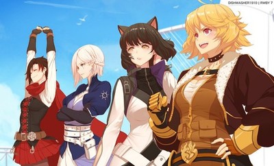 Anime rwby blake belladonna ruby rose weiss Playmat Gaming Mat Desk 3017