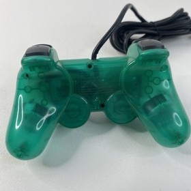  Sony PlayStation 2 PS2 Emerald Green Clear Controller  Tested