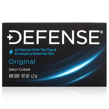 Defense Soap Bar - 4.2 Oz - 100 Natural Tea Tree  Eucalyptus Oil