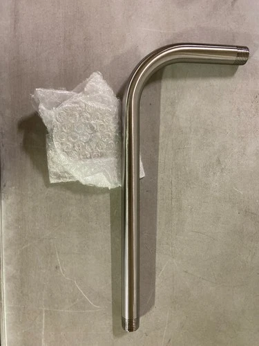 Signature 483910 Wall Mounted Shower Arm & Flange, 12-3/8", Brushed Nickel - Picture 1 of 3