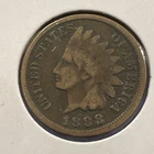 1888 Indian Head Cent F6857 Some Liberty Visible