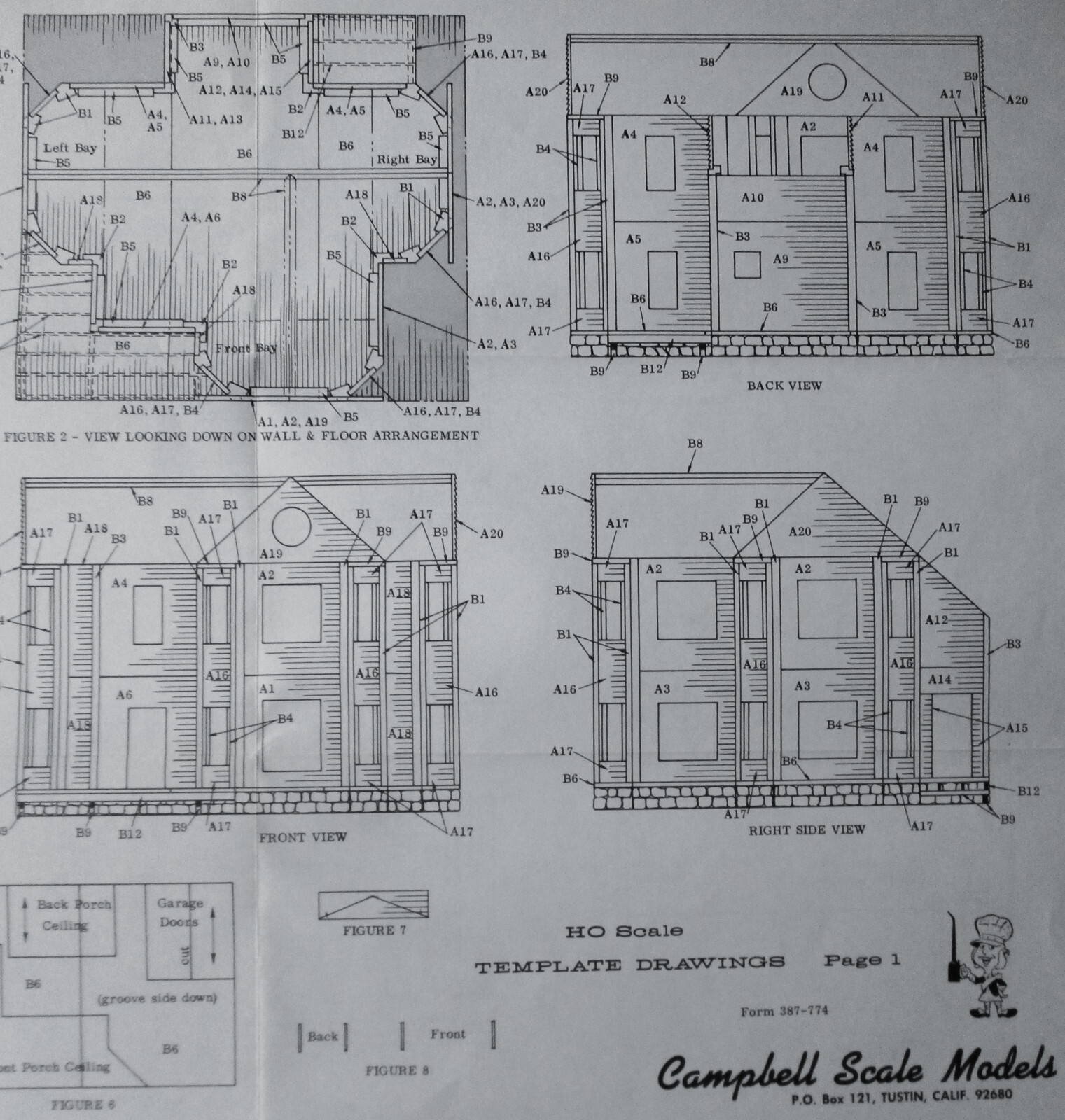 HO Gran'ma's House, One of Campbell's Best Wood Craftsman Kits
