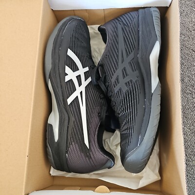 Asics Solution Speed FF Shoes Men's 8 Black Athletic Low Top Tennis Sneakers