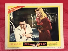 STORM FEAR LOBBY CARD MOVIE POSTER 1956 CORNEL WILDE DAN DURYEA 6
