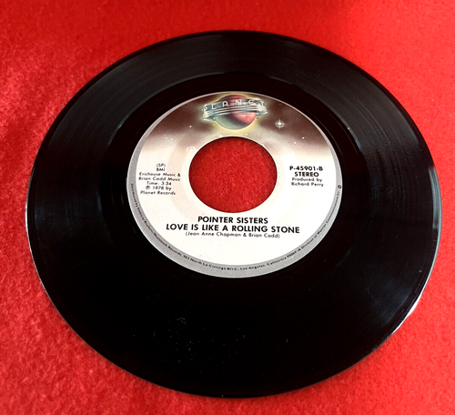 Pointer Sisters Fire / Love is Like a Rolling Stone 45 RPM 1978 P-45901-A - Picture 5 of 6