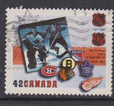 Canada 1992 National Ice Hockey League Badges 42c Fine Used SG 1517 VGC