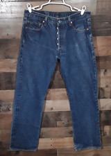 Vtg Levis 501 XX Jeans Mens 36x36 34x32 Straight Original Fit Blue Africa 90's