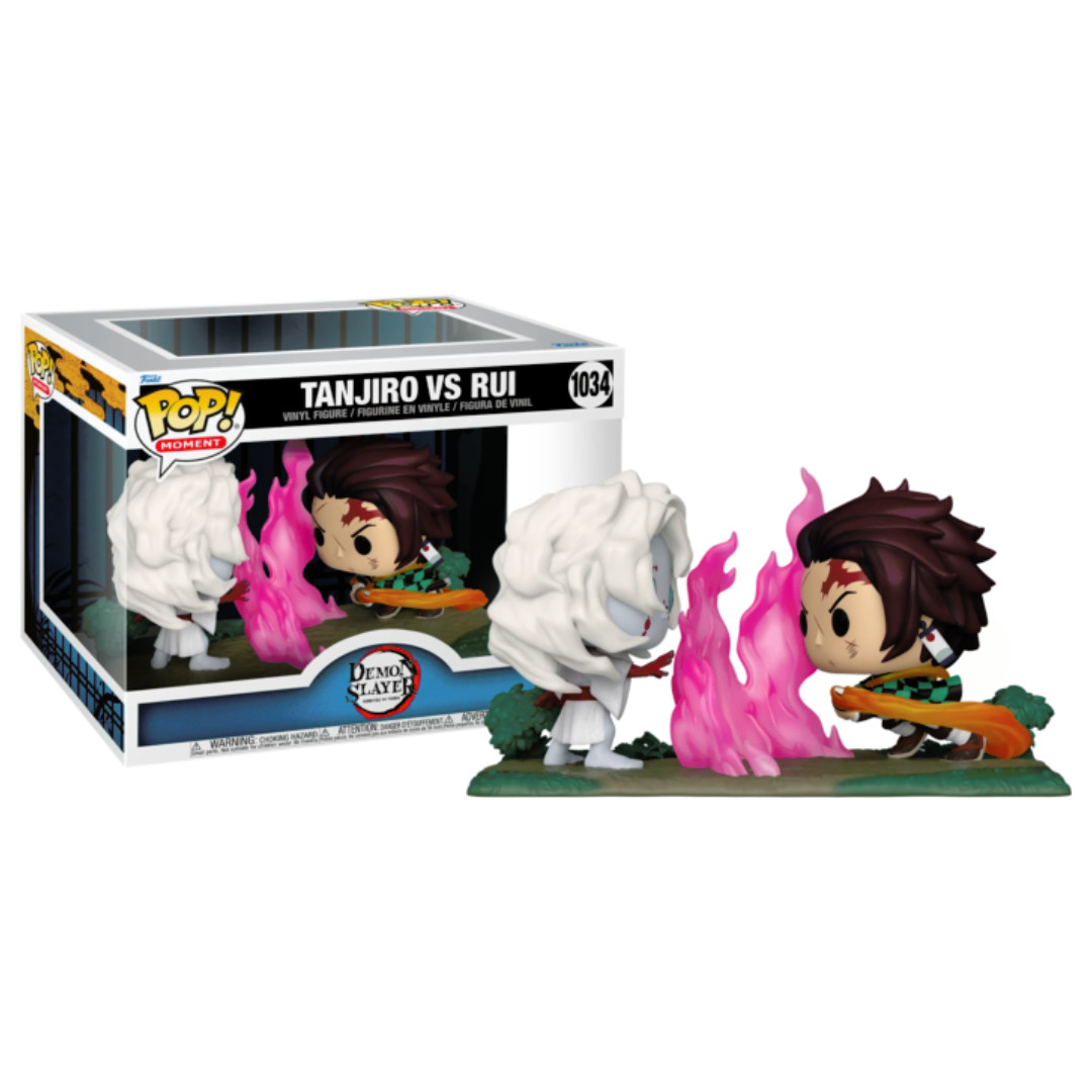 Funko Pop Tanjiro VS Rui 1034 Demon Slayer Figurine Vinyle Animation 10cm