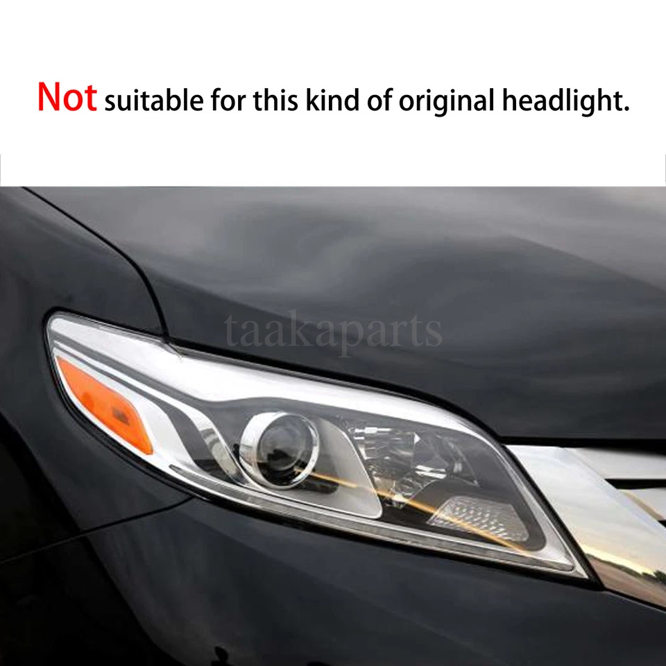 PENSUN For Toyota Sienna 2011-2020 LED DRL Sequential Signal Headlight Assembly Foto 2 de 4