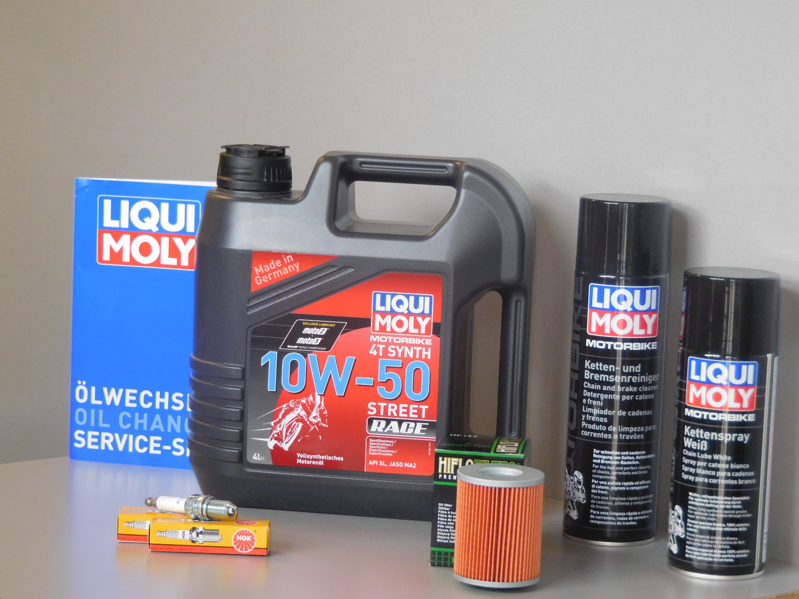 Wartungs Set Aprilia Touno 1000 ÖL ÖLfilter ZüNdkerze Inspektion Service-image