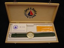 Wristwatch Bord a' Bord Uni-Sex Bronze Genuine Leather NOS 1980s France
