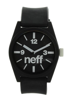 NIB Neff Daily Mens Analog Watch Black And White 5 ATM  43mm