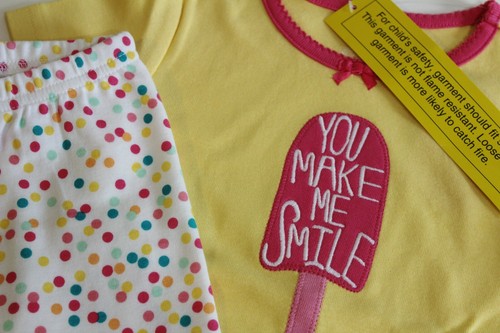 Gymboree Girl's Shortie Pajama Set Size 5 5T Yellow Popsicle Shorts Top - Picture 8 of 13