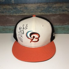 Wellington Castillo signed Bowie Baysox hat Game Used? Baltimore Orioles MILB