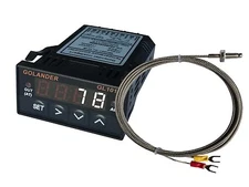 24V DC 1/32DIN Digital PID Temperature Controller, White with K thermocouple