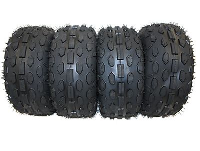 ZUG MIT 4 QUAD REIFEN 6 ZOLL 145X70-6 REIFEN RAD 145/7-6 STOLLEN