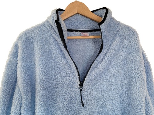 No Bo Women's Sweatshirt Rullover Color Light Blue Soft Warm Size L (11-13) - Picture 4 of 9