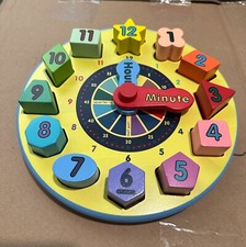Melissa  Doug Wooden Clock Puzzle