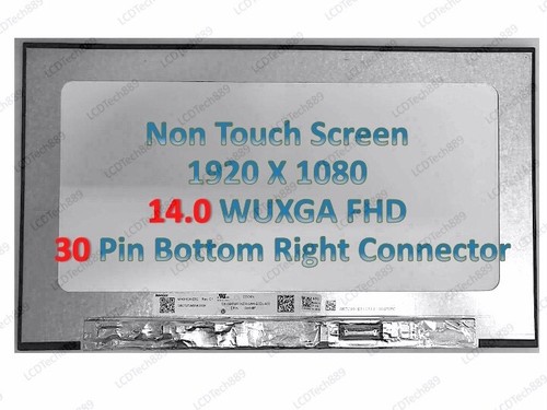 14'' LCD Screen for Dell OEM Latitude 5420 5421 0WCDHX NV140FHM-N4N 30pin FHD - Afbeelding 2 van 7
