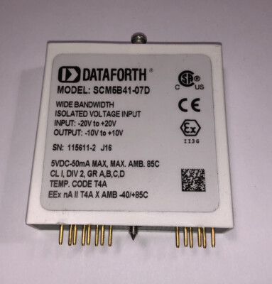 DATAFORTH MODEL:SCM5B41-07D, Isolated V Input Wideband