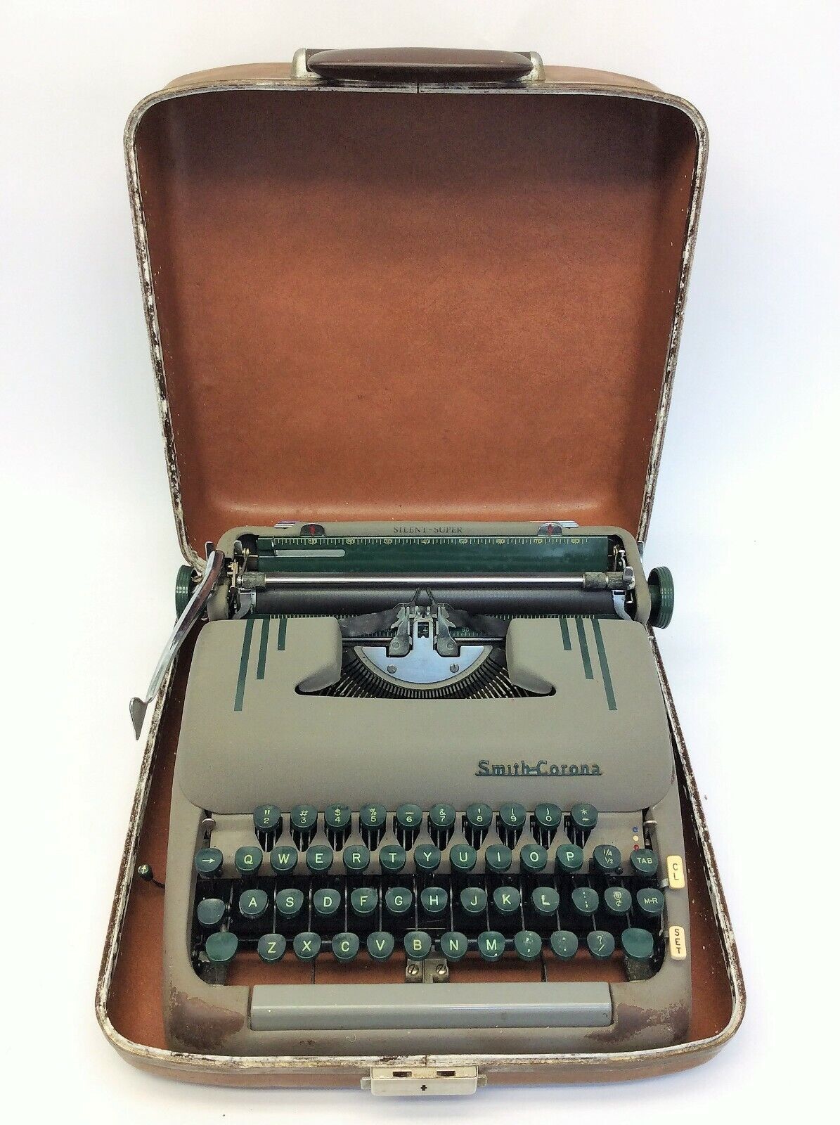 Vintage Smith Corona Karmann Ghia Super G Portable Typewriter (c.1970s –