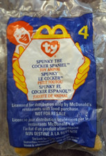 McDONALD'S HAPPY MEAL TOYS 1999 TY BEANIE SPUNKY the COCKER SPANIEL 4