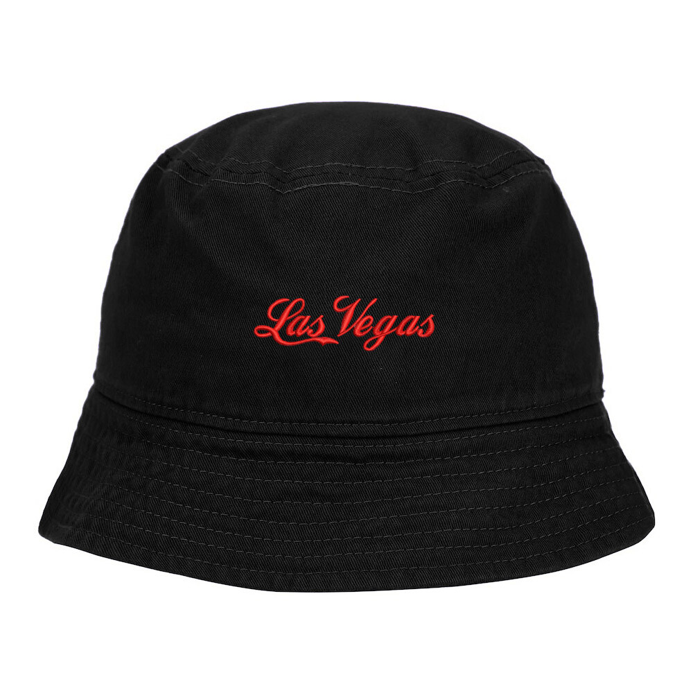 Bucket Hat for Men&Women Las Vegas City - NV Embroidered Cotton Beach Sun Hat
